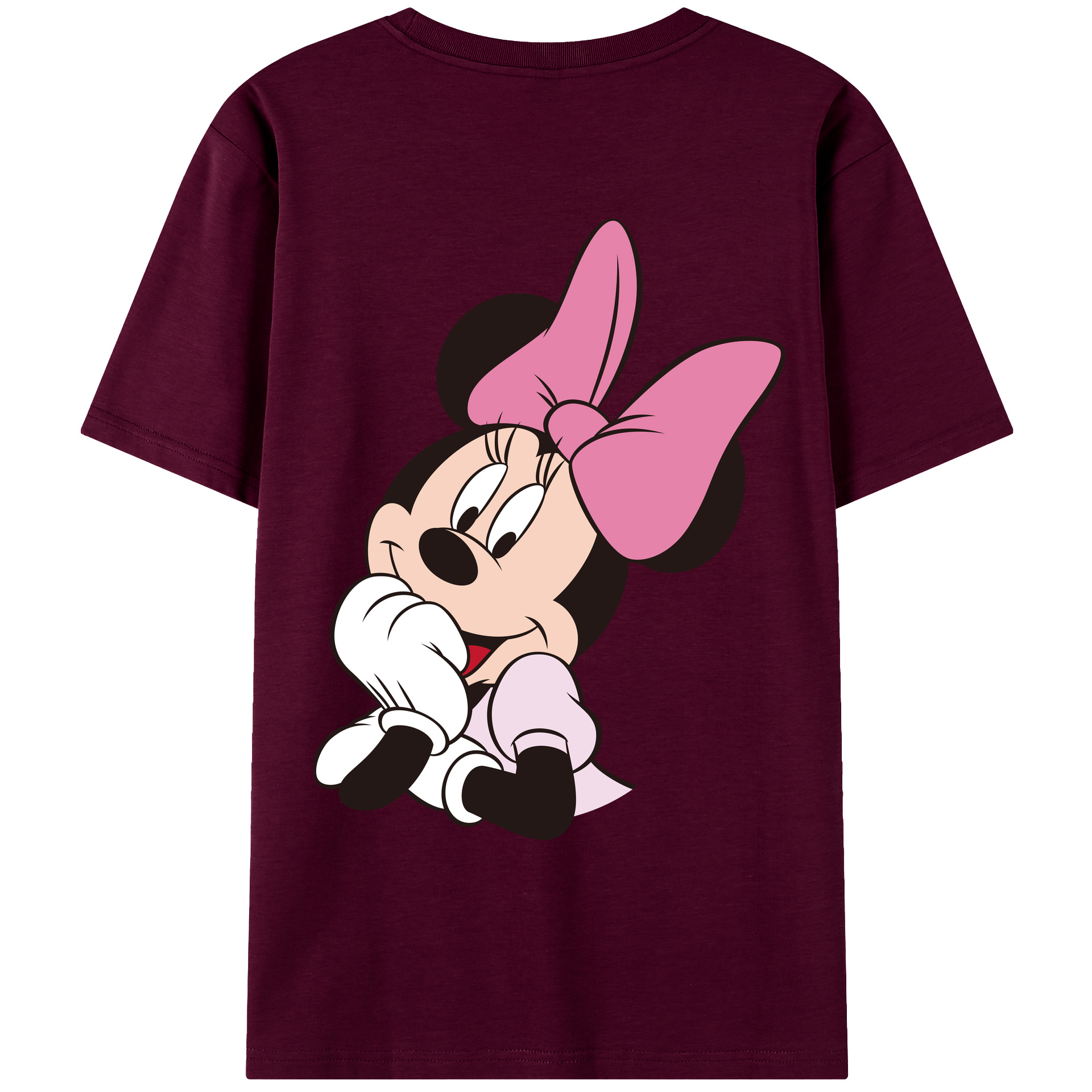 （画像用） ミッキーマウス Mickey Mouse レディース半袖Tシャツ(バックプリント)